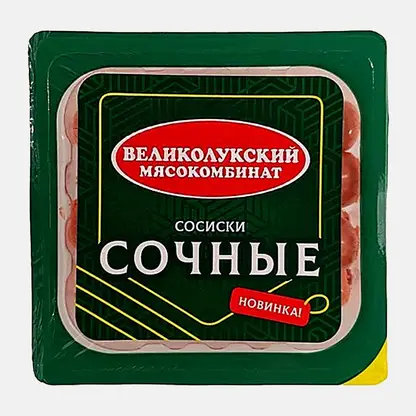 Сосиски Сочные вареные Великолукский МК 290г