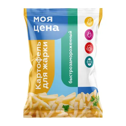 Изображение товара Картофель Моя цена для жарки быстрозамороженный 700г