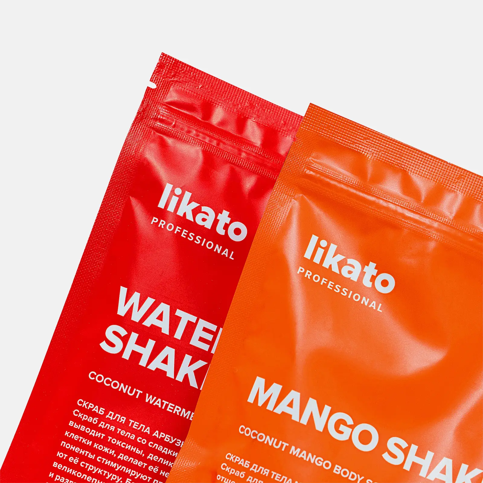 Подарочный набор скрабов для тела Likato Professional Body Scrub Арбузный и Манговый шейк 2шт*250г в ассортименте