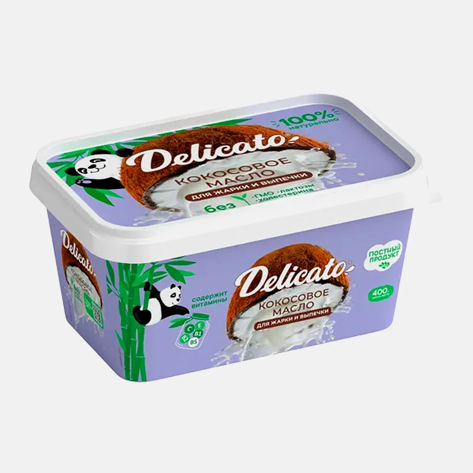 Масло кокосовое Delicato 400г