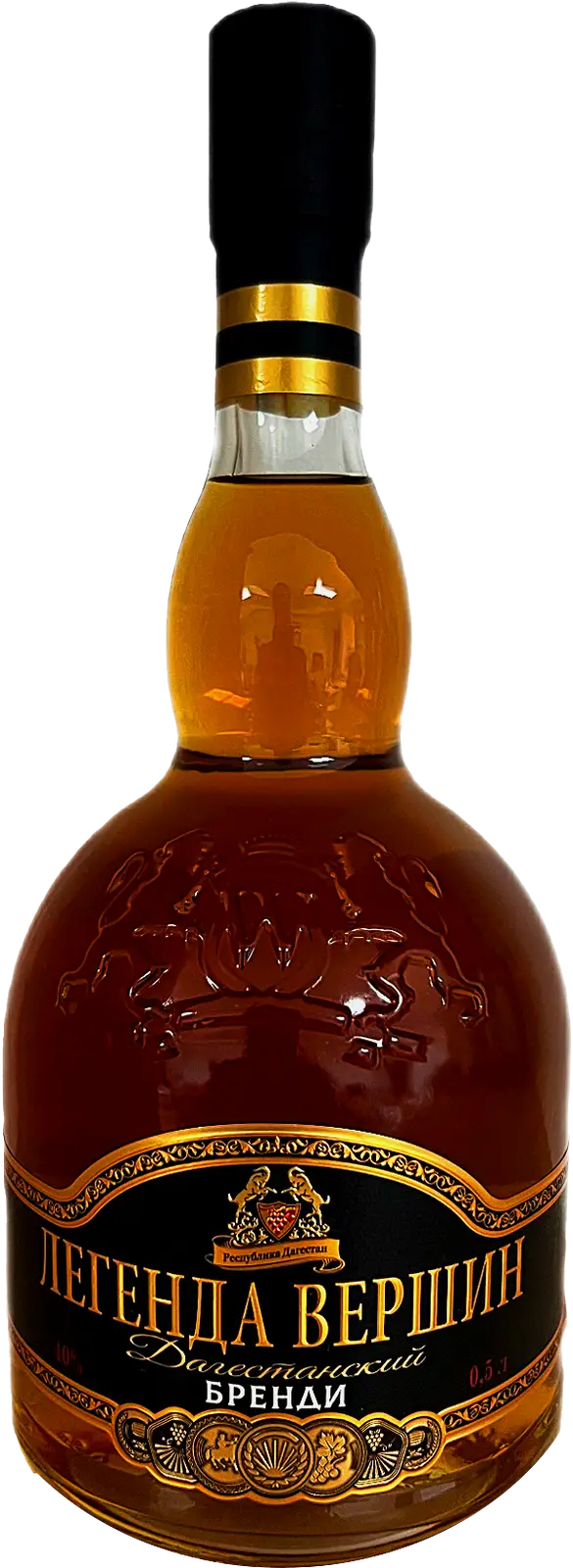 Изображение товара Бренди Легенда Вершин 40% 500мл Россия, выдержка менее 2 лет