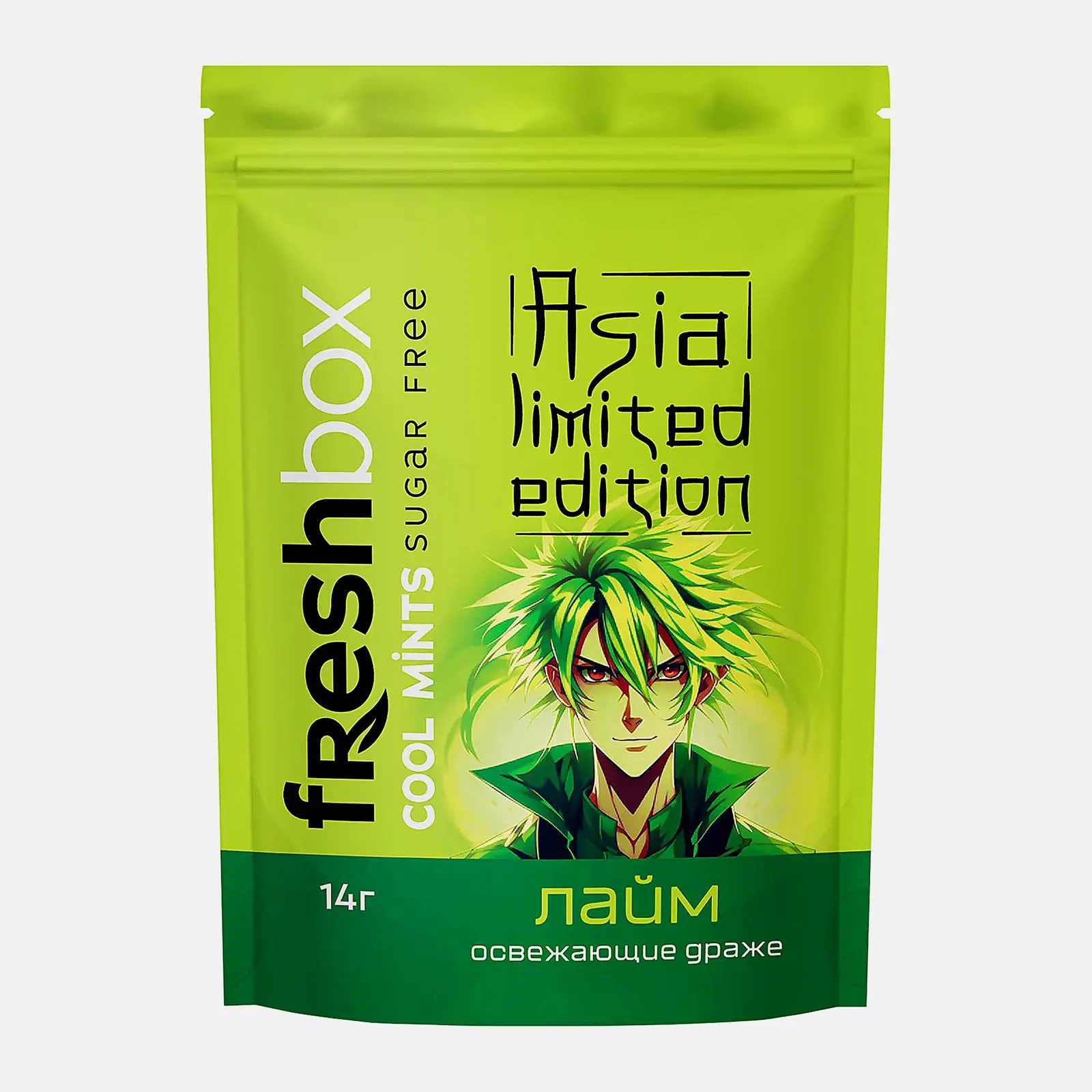 Драже без сахара со вкусом лайма Freshbox 14г