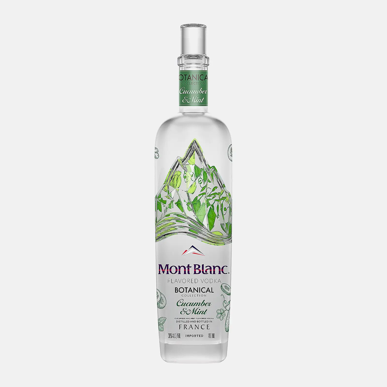 Водка особая MontBlanc Botanical Cucumber Mint 38% 700мл Водка особая MontBlanc Botanical Cucumber Mint 38% 700мл