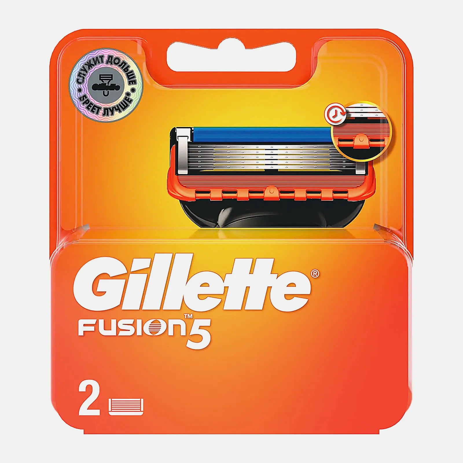 Изображение товара Кассеты Gillette Fusion 5 2 шт для безопасного гладкого бритья