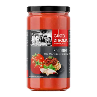 Изображение товара Соус Болоньезе Gusto Di Roma 350 г для пасты и запеканок