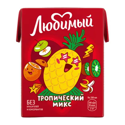 Изображение товара Напиток Любимый Тропический микс 200мл