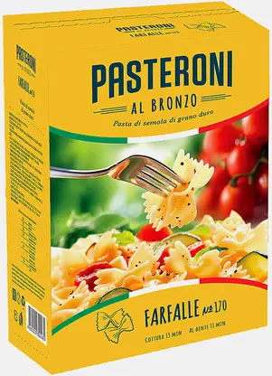 Макароны Pasteroni Farfalle №170 400г