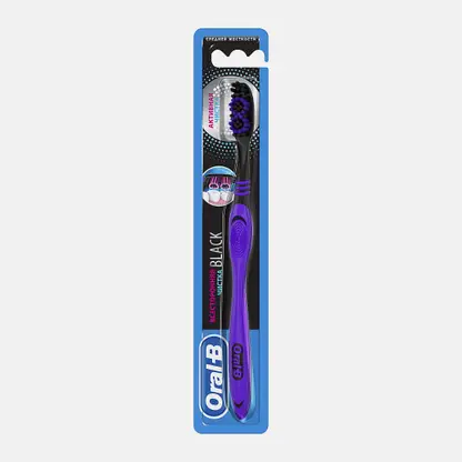 Зубная щетка Oral-B Black Всесторонняя очистка средней жесткости в ассортименте