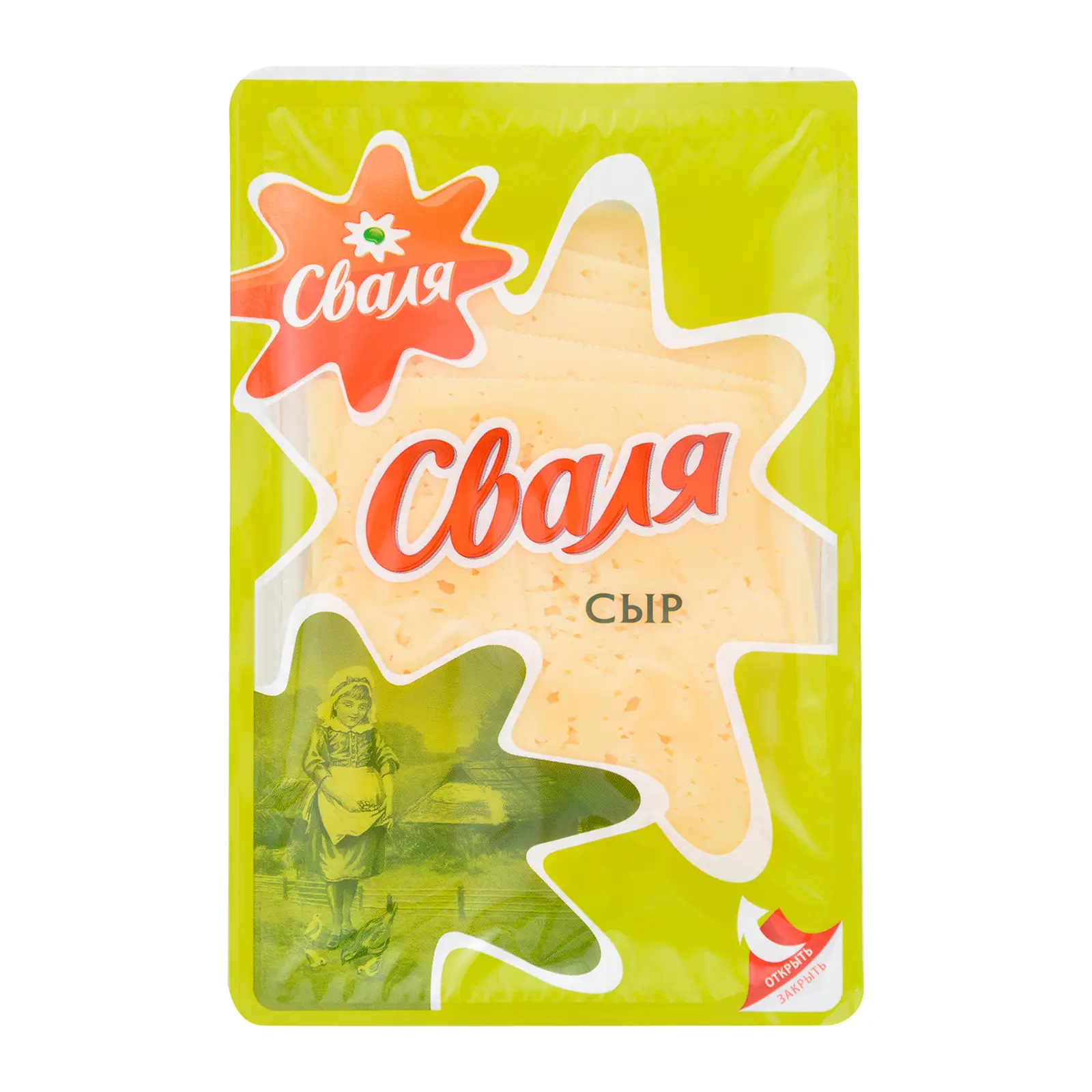 Изображение товара Сыр Сваля Тильзитер нарезка 45% 125г