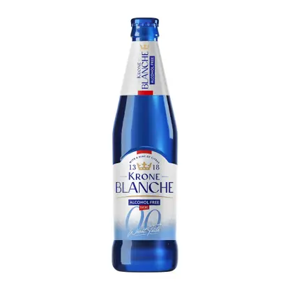 Изображение товара Пивной напиток Krone Blanche Biere Alcohol Free нефильтрованный пастеризованный безалкогольный 450мл