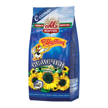 Изображение товара Отборные семечки обжаренные соленые От Мартина 200г