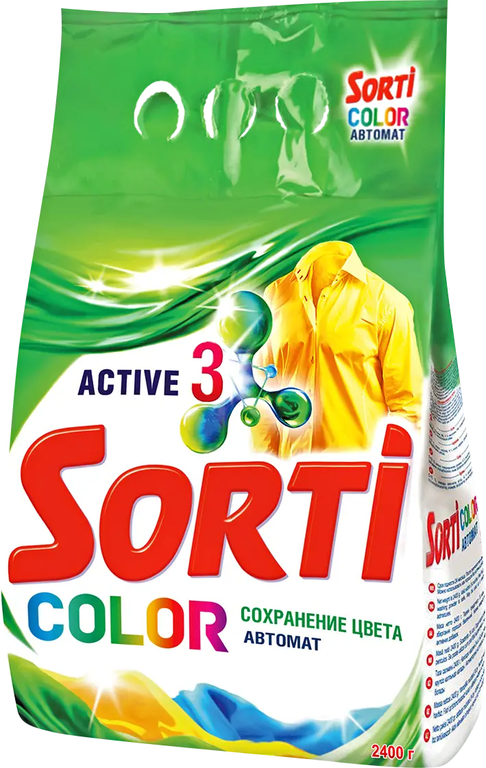 Стиральный порошок Sorti Color Active 2.4кг