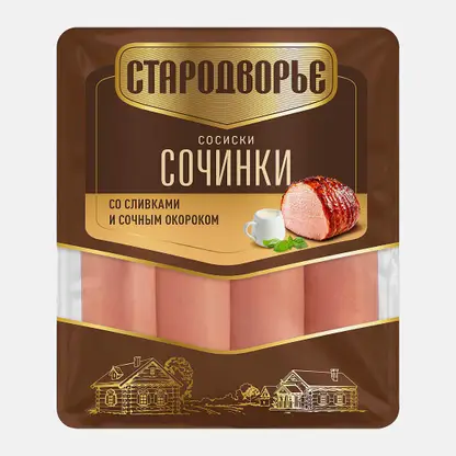 Сосиски Сочинки со сливками Стародворье 400г