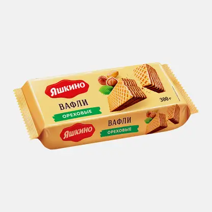 Вафли Яшкино ореховые 300г