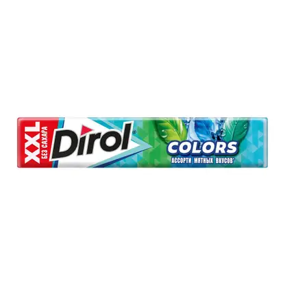 Изображение товара Жевательная резинка Dirol Colors XXL ассорти мятных вкусов 19г
