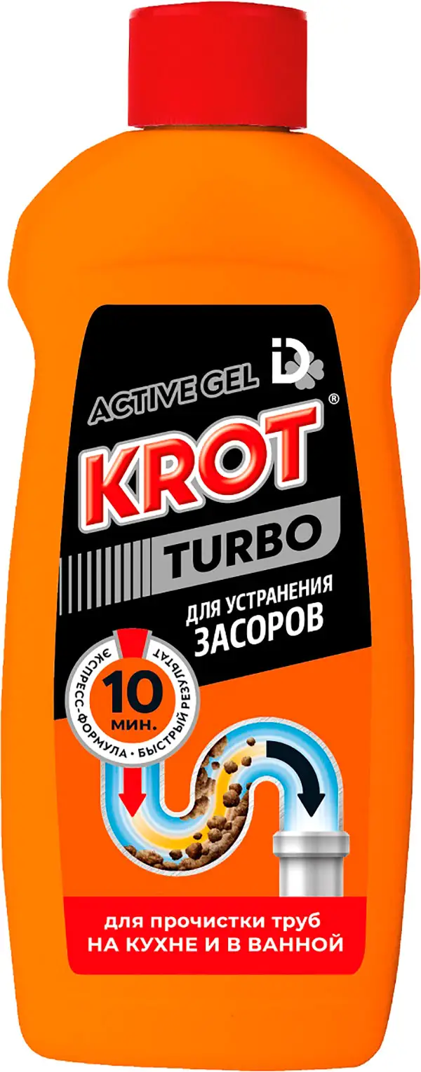 Гель Krot Turbo для устранения засоров 250г — в каталоге на сайте Магнит  Косметик | Краснодар