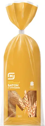 Изображение товара Батон пшеничный с отрубями нарезанный Магнит 300г