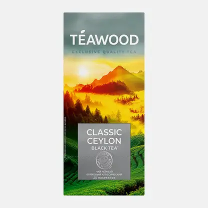 Черный чай Teawood Classic Ceylon 25пак 50г