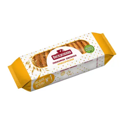 Изображение товара Печенье овсяное классическое Посиделкино 320г