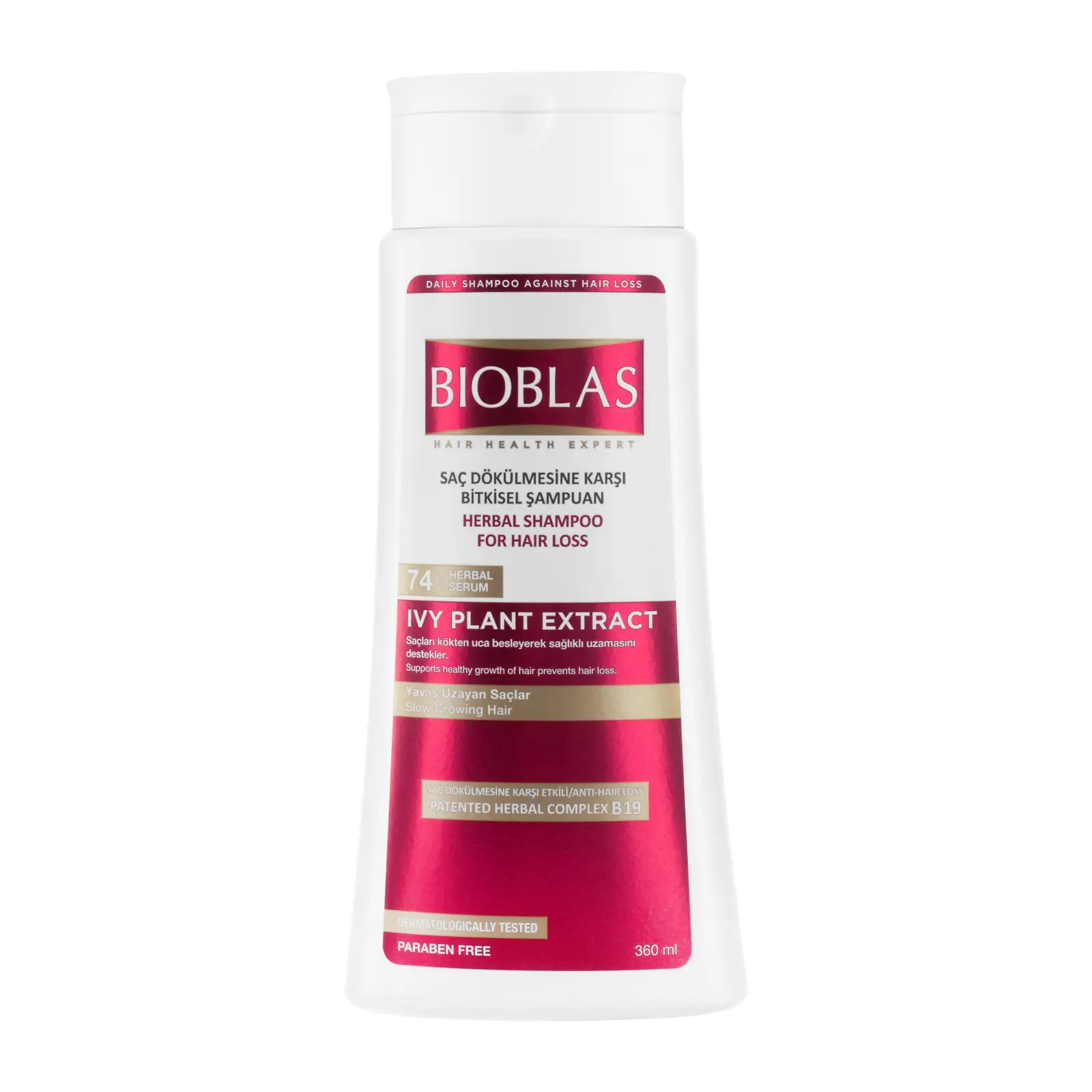 Шампунь Bioblas Anti-Hair Loss для роста здоровых волос против выпадения с фитостеролом 360мл