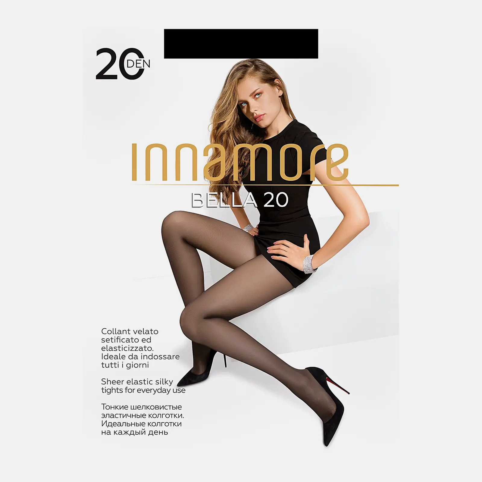 Колготки женские Innamore Bella 20 черные р.4