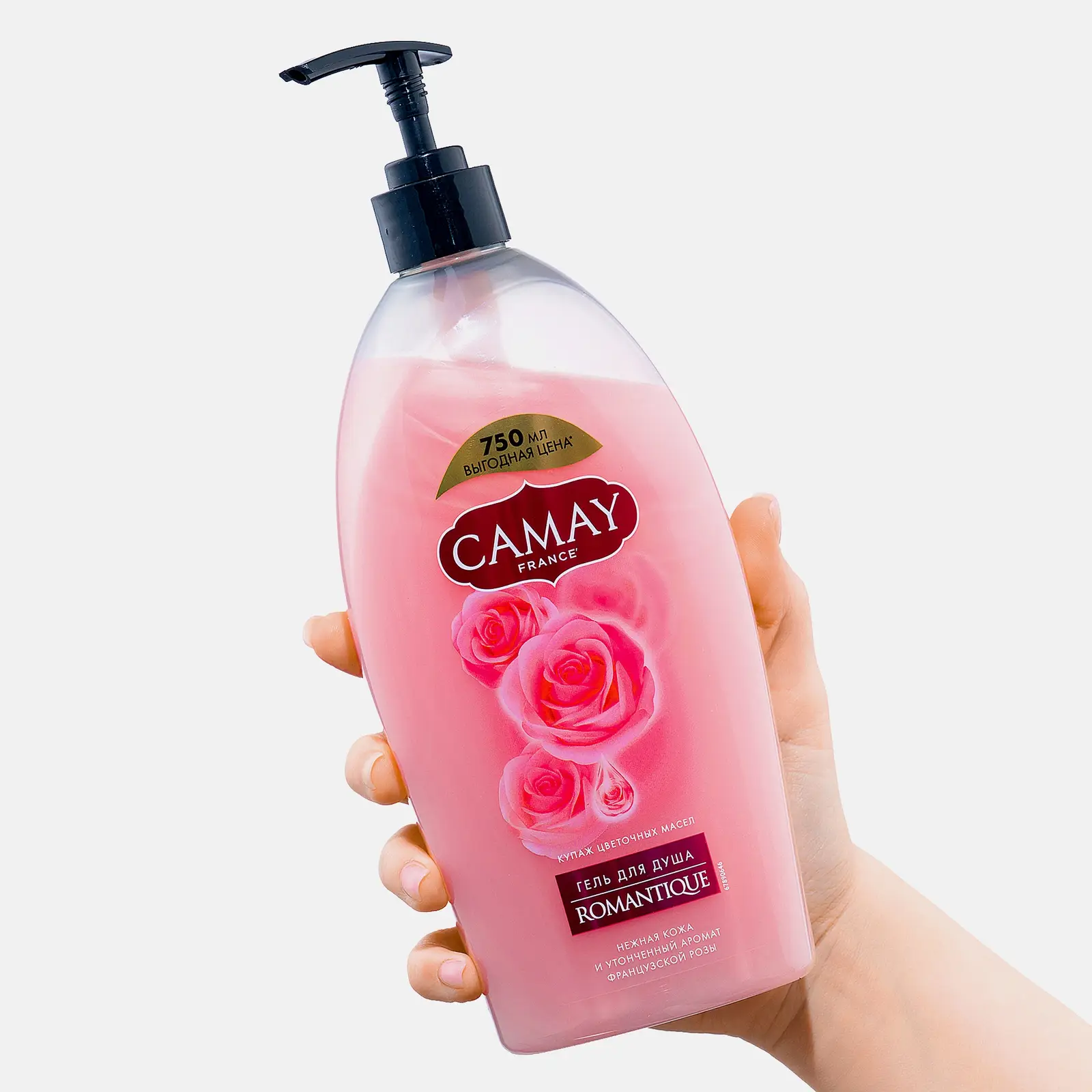 Гель для душа Camay Romantique аромат французской розы 750мл
