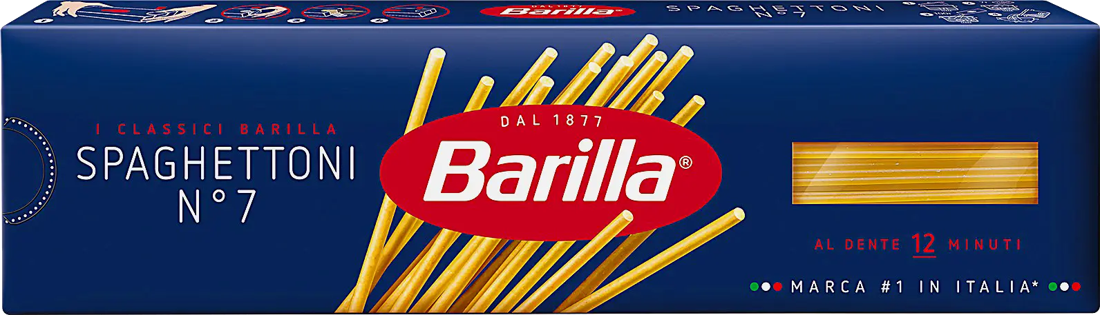 Изображение товара Макароны Barilla №7 Спагеттони 450г Изображение товара Макароны Barilla №7 Спагеттони 450г
