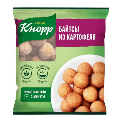 Изображение товара Байтсы из картофеля Кнорр жареные замороженные 400г