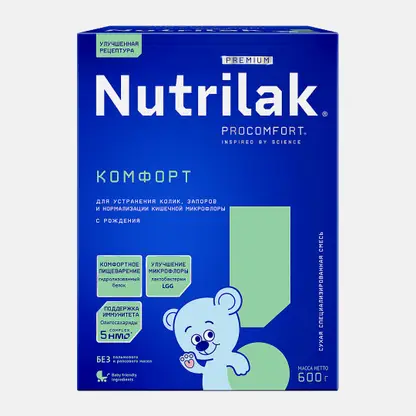 Смесь Nutrilak Premium Комфорт с рождения 600г