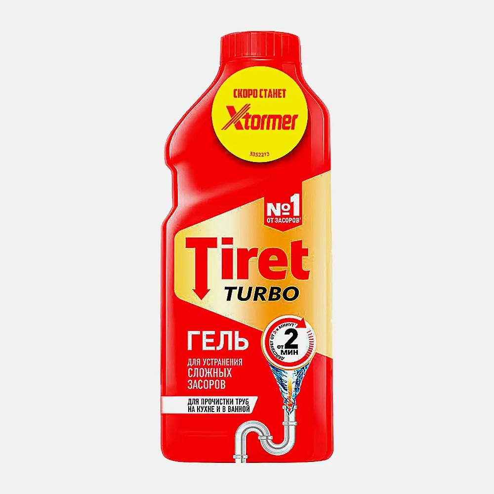 Гель для устранения засоров Tiret Turbo 500мл