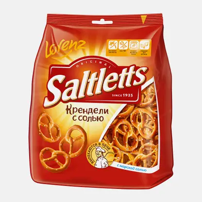 Крендели с солью классические Saltletts 150г