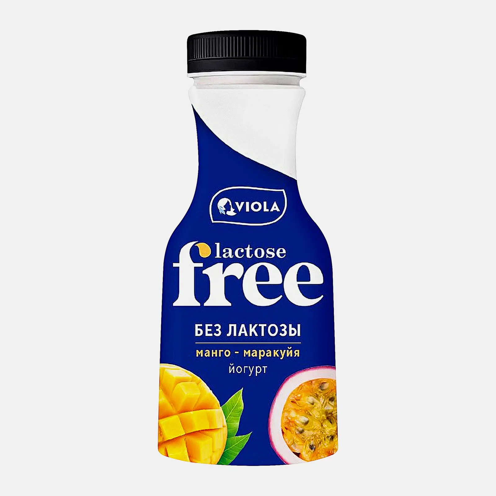 Изображение товара Безлактозный йогурт Viola Free Манго-маракуйя 1.1% 270г для здорового питания