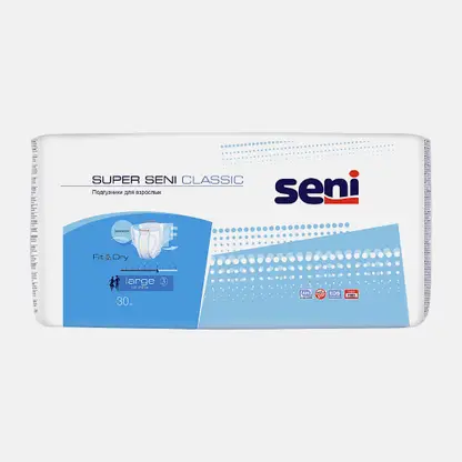 Подгузники Seni Super Classic Large для взрослых 30шт