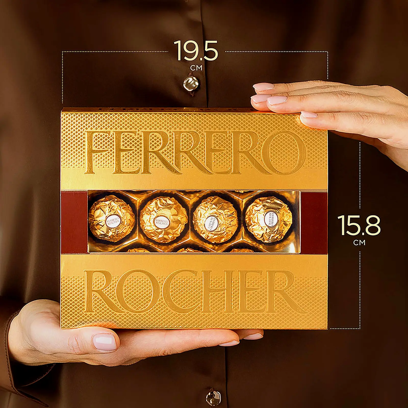 Конфеты Ferrero Rocher из молочного шоколада с начинкой из крема и лесного ореха 125г - фото 8