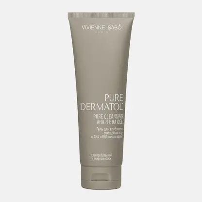 Очищающий гель для лица с кислотами Pure Dermatol Vivienne Sabo 120мл