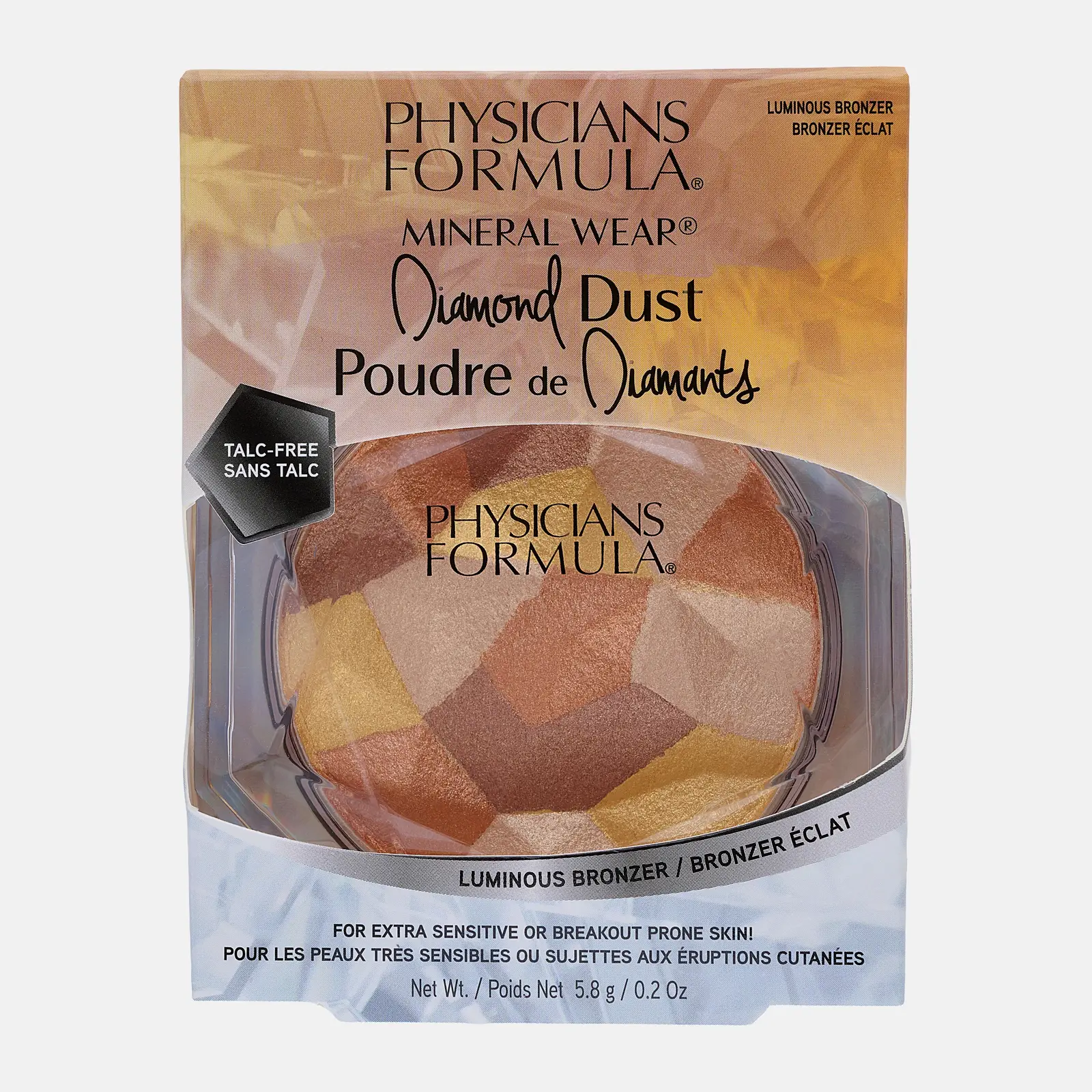 Пудра-бронзер для лица Mineral Wear Diamond Dust Bronzer Physicians Formula 6г