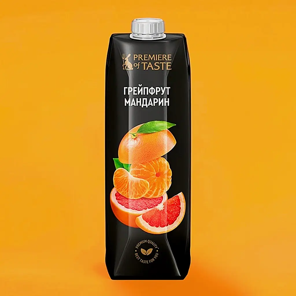 Изображение товара Нектар Грейпфрут-мандарин Premiere of Taste 950 мл натуральный фруктовый напиток