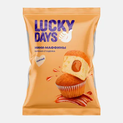 Мини-маффины Вареная сгущенка Lucky Days 470г
