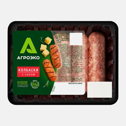 Колбаски Агроэко с сыром 400г