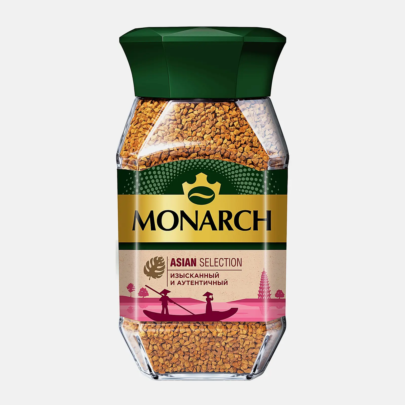 Изображение товара Растворимый кофе Monarch Asian Selection 150г быстрое приготовление и насыщенный вкус