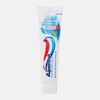 Зубная паста Aquafresh Тройная защита Освежающе-мятная с фтором 100мл