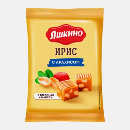 Ирис с арахисом Яшкино 140г