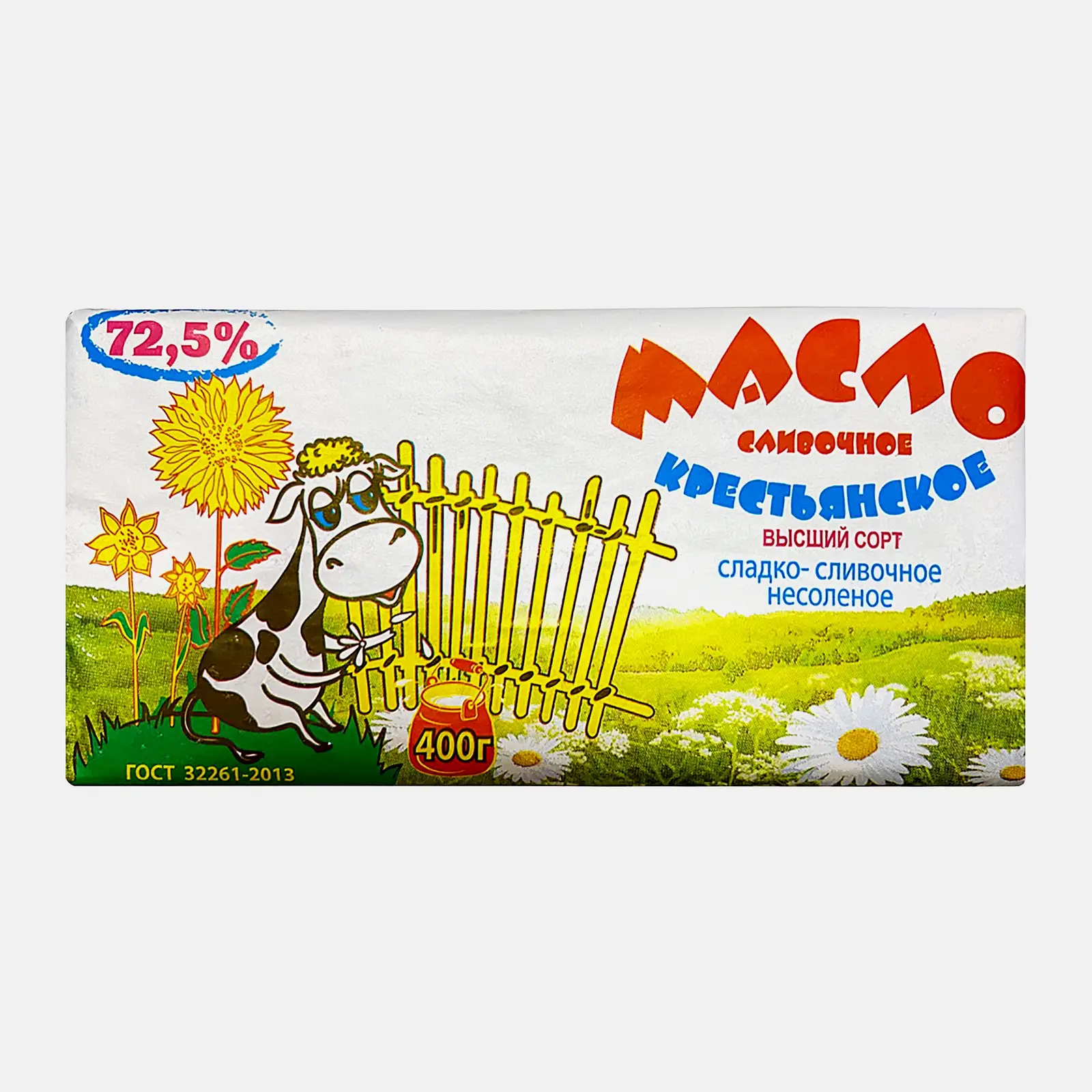 Масло сливочное Молочная Компания Крестьянское 72.5% 400г
