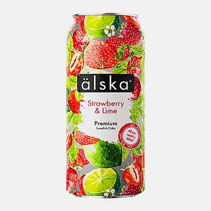 Сидр Alska фруктовый Клубника-лайм 4% 440мл