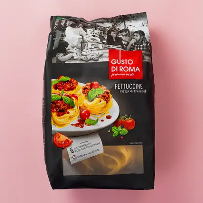 Макароны Gusto Di Roma Fettuccine Гнезда 450г