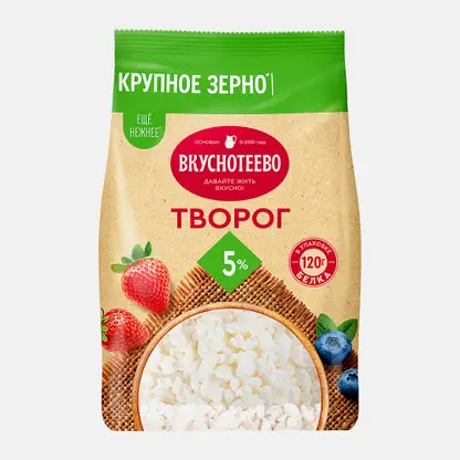 Творог Вкуснотеево 5% 750г