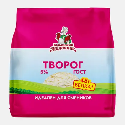 Творог Кубанский Молочник 5% 300г