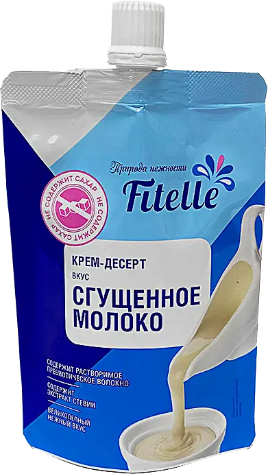 Крем-десерт вкус Сгущенное молоко Fitfeel 100г Крем-десерт вкус Сгущенное молоко Fitfeel 100г