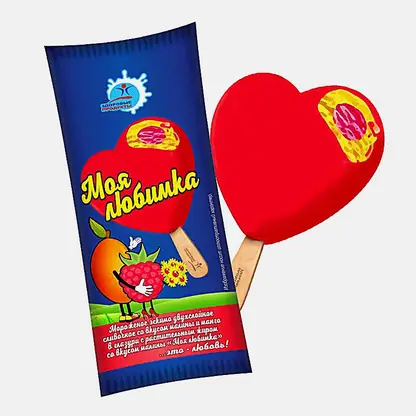 Мороженое Моя любимка эскимо Малина-манго Здоровые продукты 10% 60г