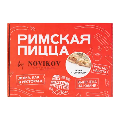 Изображение товара Пицца Римская с грушей и горгонзолой Novikov 20*25см 370г